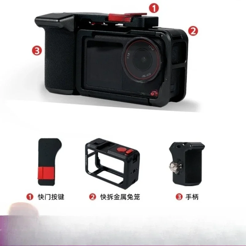 Suitable for DJI Action5Pro/4/3 action camera metal rabbit cage, protect the expansion frame