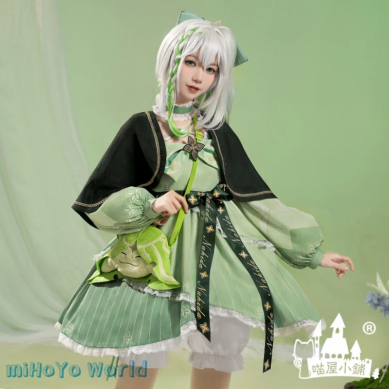 Game Genshin Impact Nahida Cosplay Lesser Lord Kusanali Doujin Costume Grass God Role Play Comic Con Party Meow House Cosplay