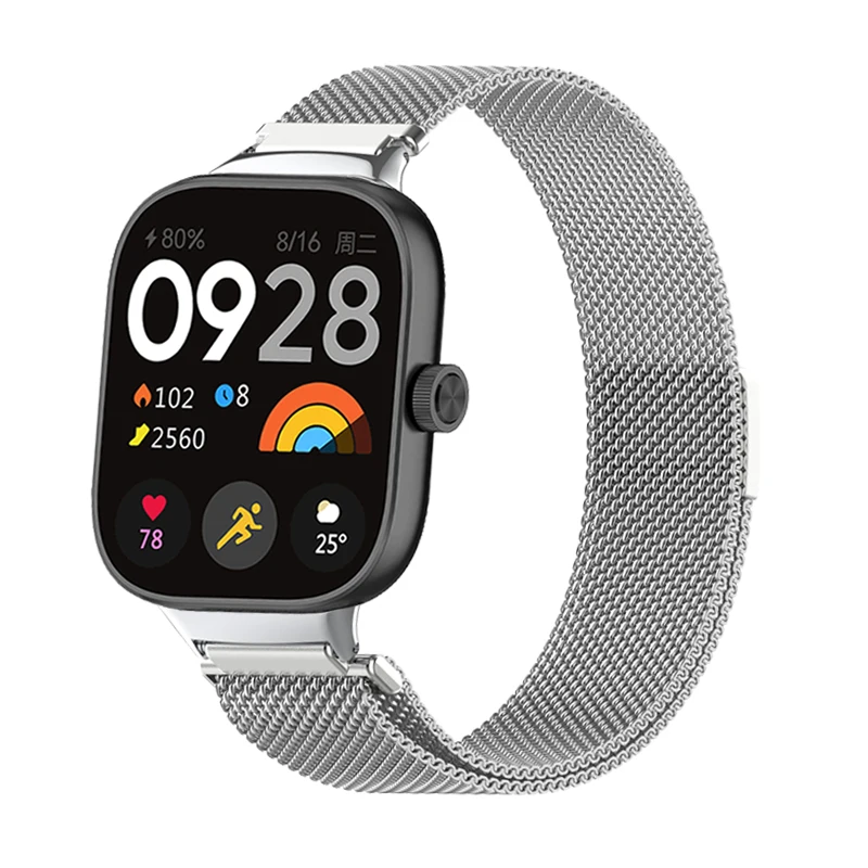 Per Redmi Watch 4 cinturino ad anello magnetico per Xiaomi Mi Band 9 Pro cinturino per xiaomi mi band 8 pro bracciali in metallo Correas reloj