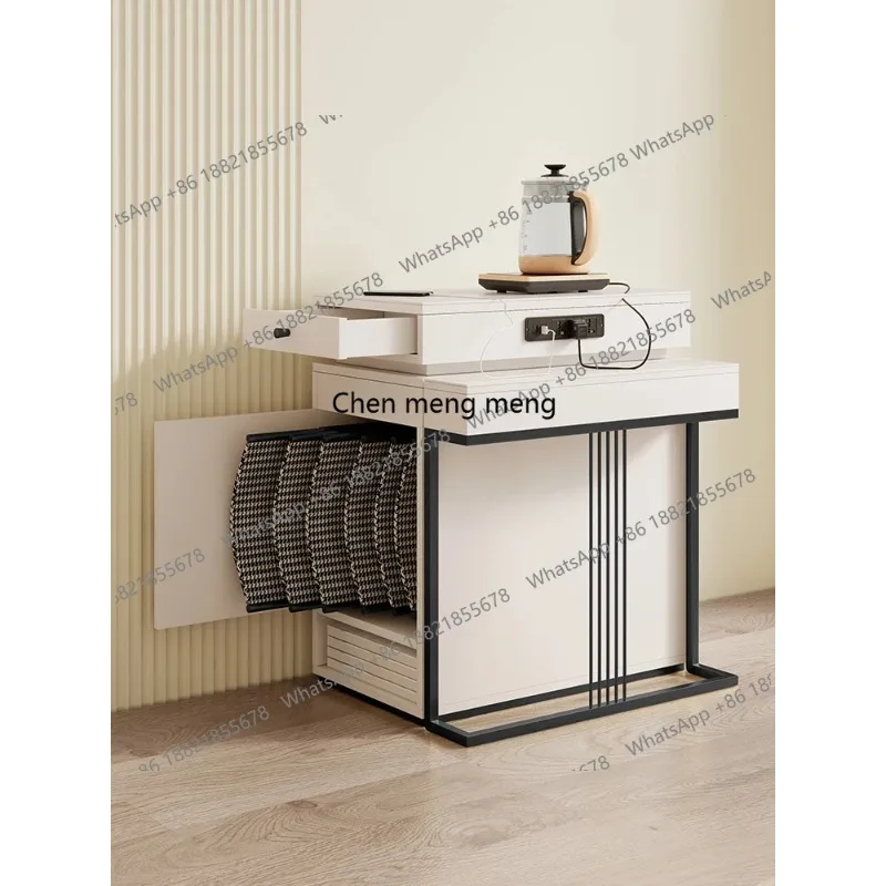 

Fashion Minimalist Solid Wood Multi-functional Rectangular Folding Island Dining Table