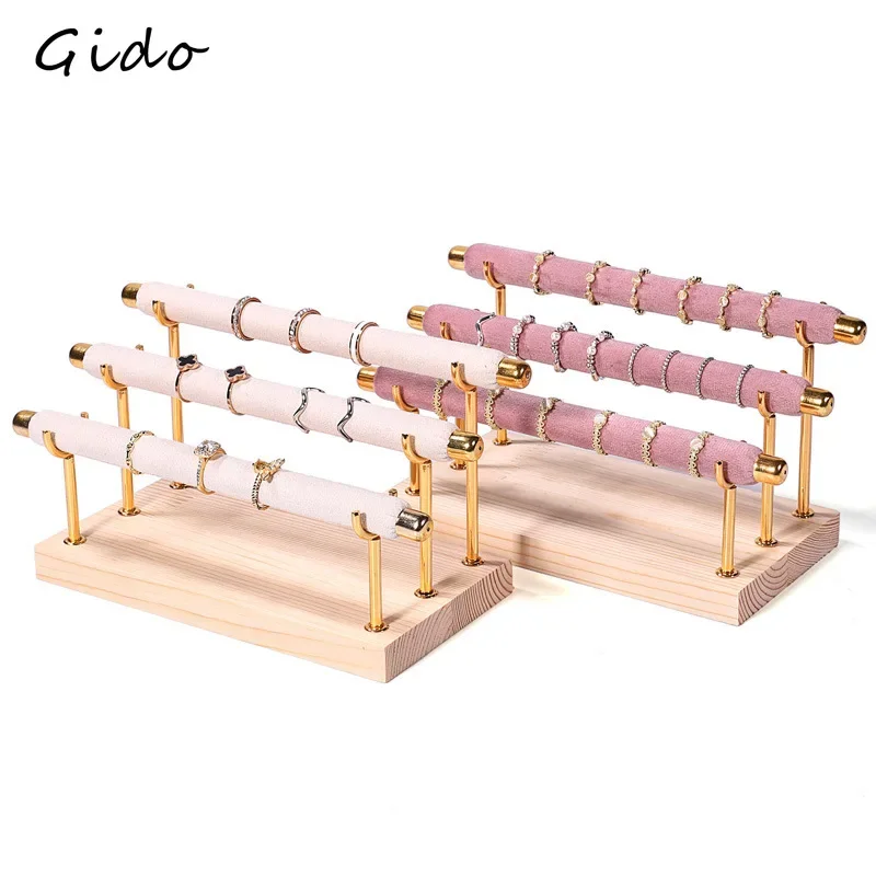 Ring Display Stand Ladder Jewelry Rack Accessory Store Ring Display Stand Live Stream Jewelry Display Props Street Vending