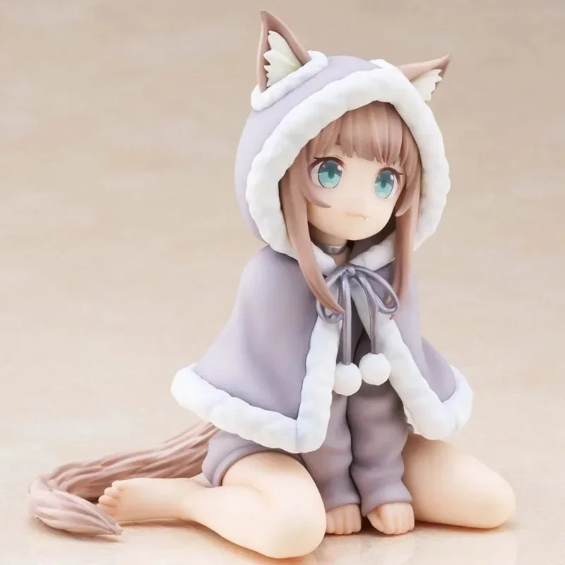 Anime Sakura Soybean My Cat Is A Kawaii Girl Cute Doll Figure Christmas Clothes Cat Girl Figures Model PVC Collection Toys Gifts