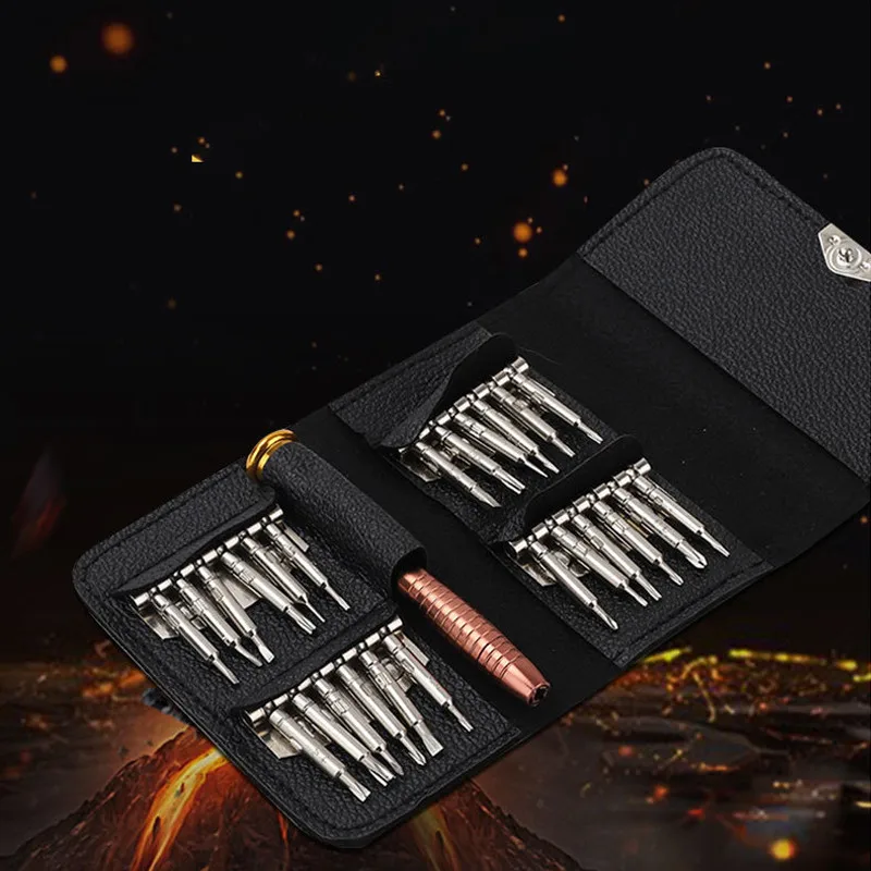 25 In 1 Torx Screwdriver Bits Set Multifunctional Magnetic Mini Precision Kits For Phone Opening Repair Electronics Hand Tools