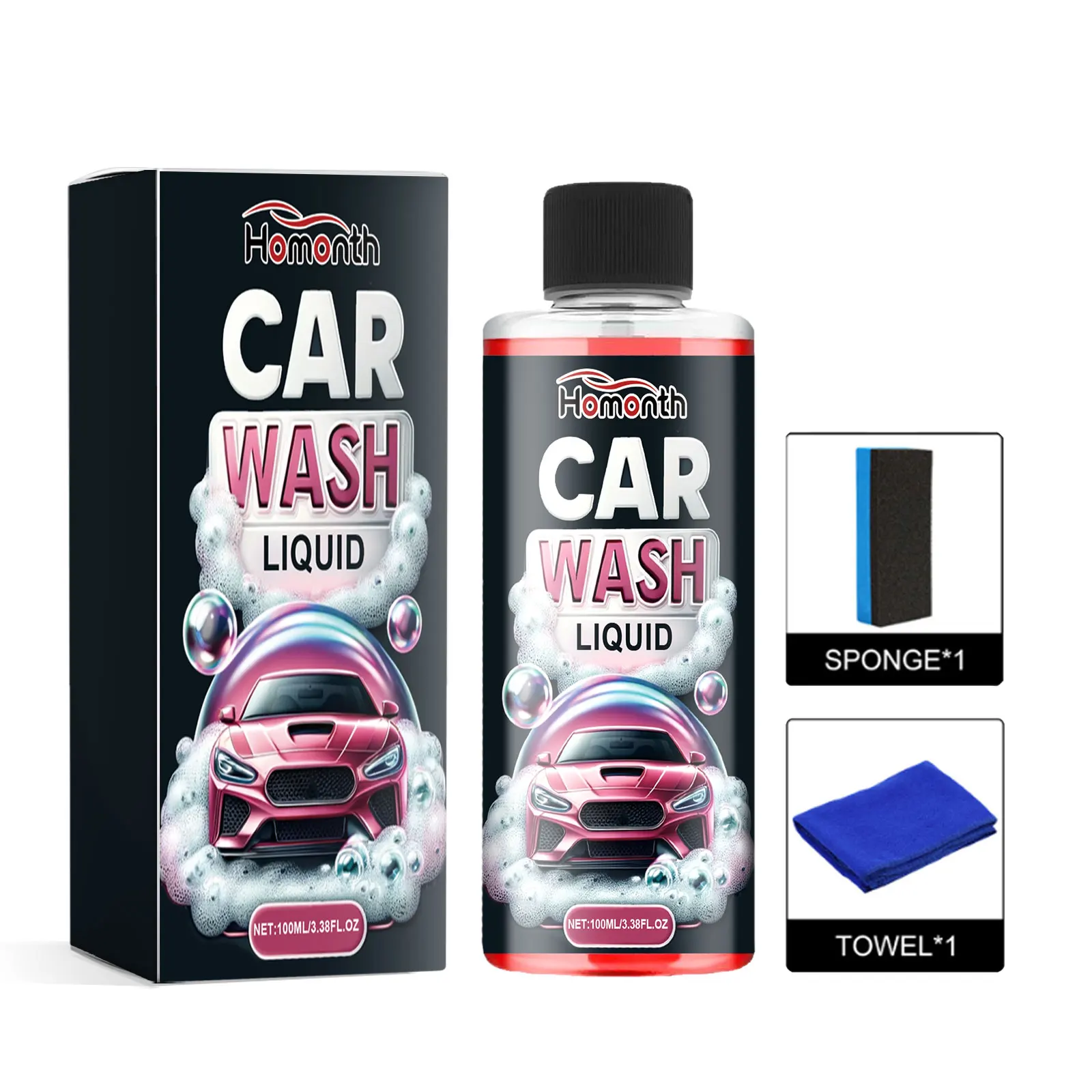 Foam Car Wash Emulsion Decomposition Car Stains Grease Paint Coating Cleaning Renovation Cleaning Maintenance Cleaning Agent