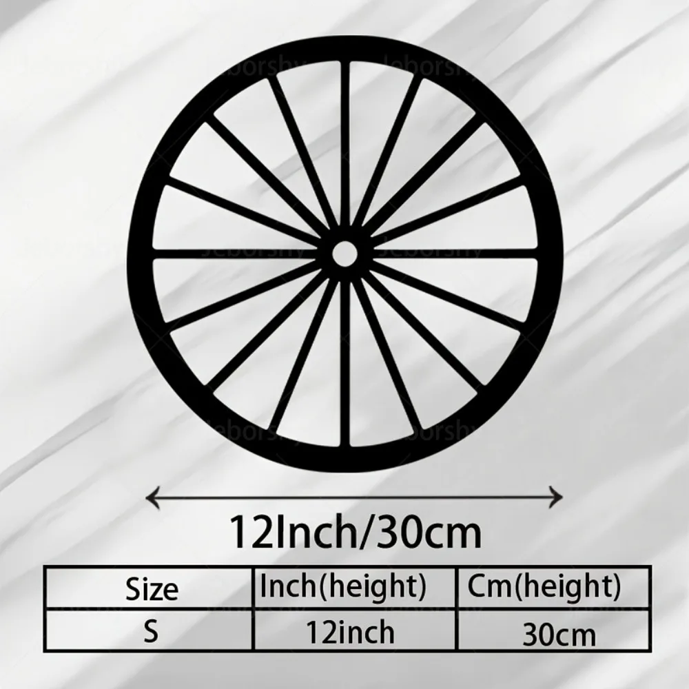 1pc Wagon Wheel Horse Metal Wall Art Iron Western Wall Decor for Farmhouse Ranch Gift for Country Lovers Rustic Accent