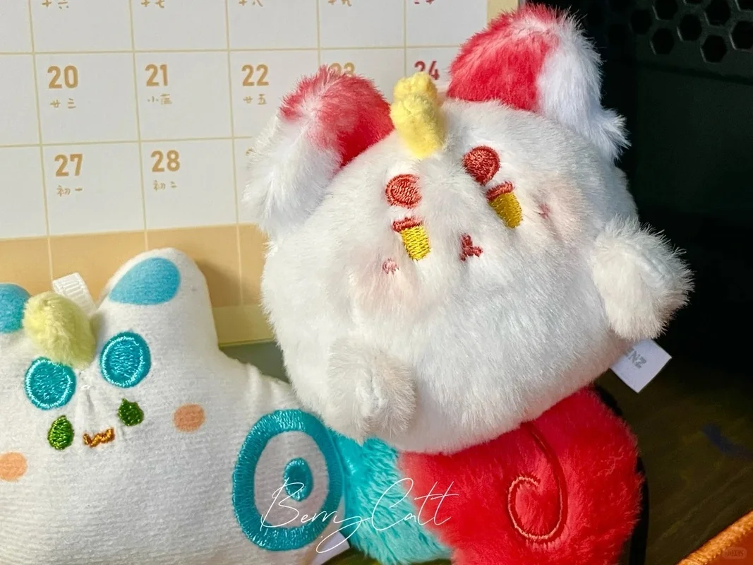 Fabulous Beasts Fluffy Ball Series Anime Figure Blind Box Mystery Box Doll Cute Mini Cartoon Pendant Desktop Decor Keychain Gift