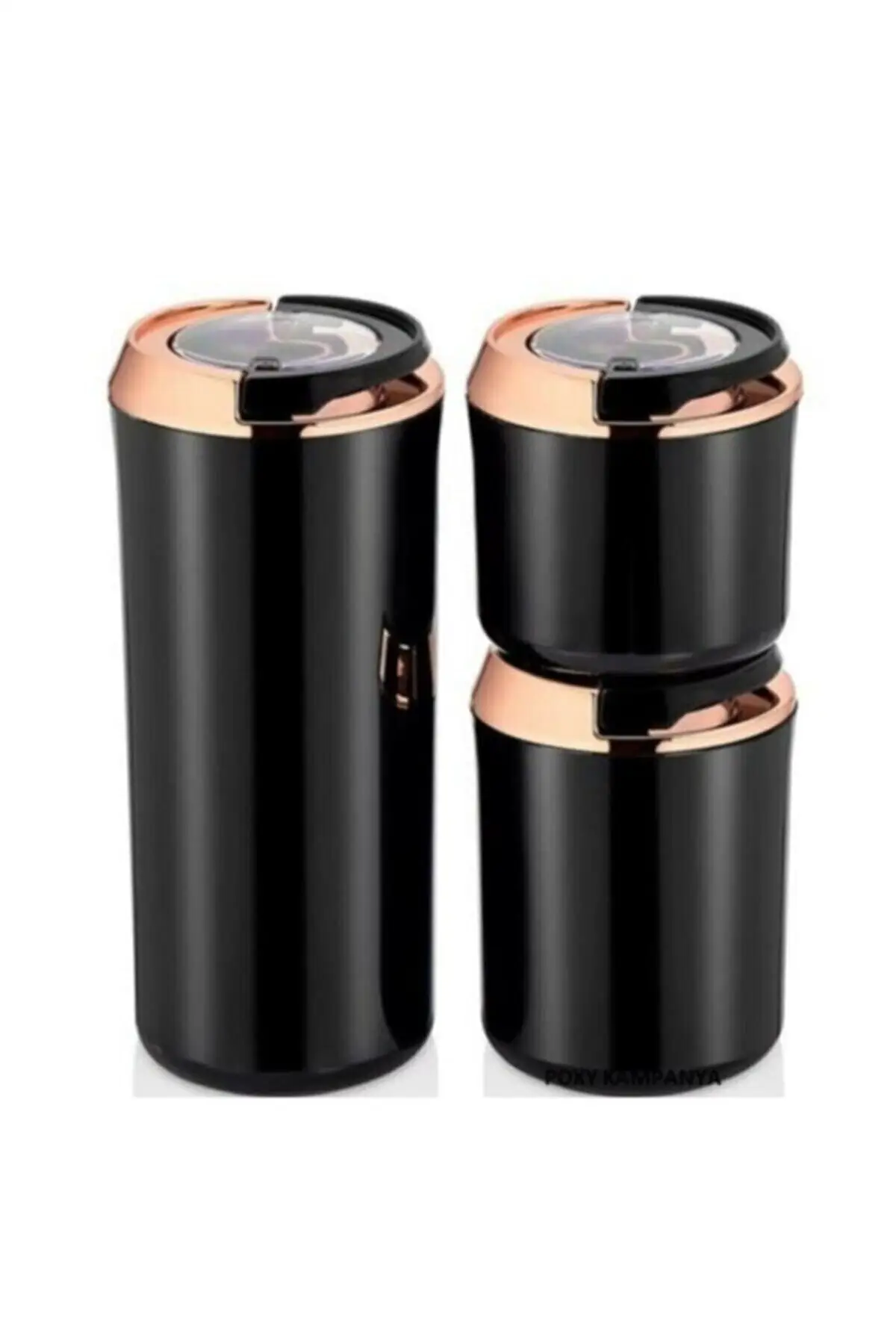 DOLBOVI round storage container black copper color Set