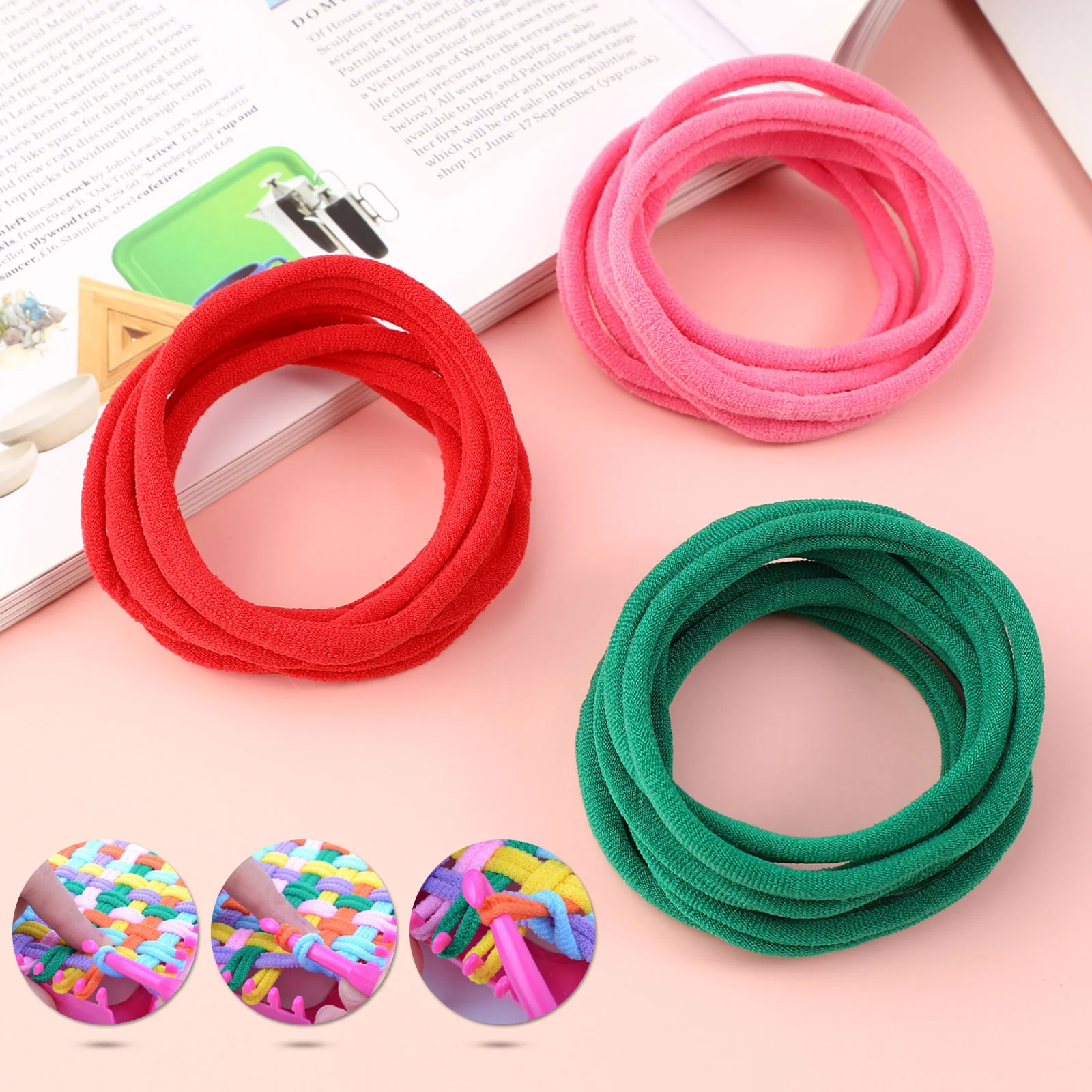 Pot Holder Loom Loops Bandas, Tecelagem para Crianças Brinquedos Potholder, Elastic Kit Rack, 288 Pcs