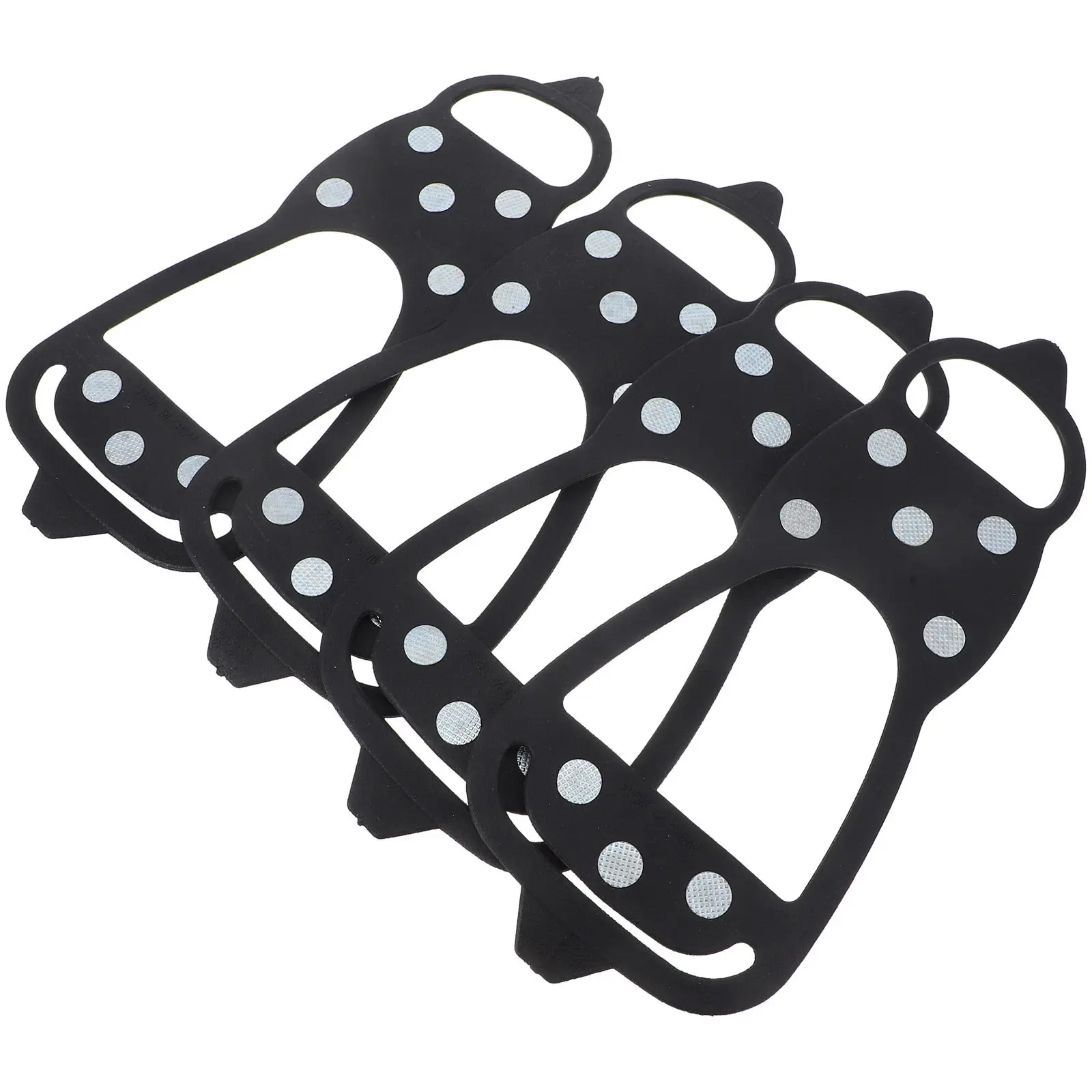 

2Pairs Anti Slip Shoe Studs Ice Cleats Traction Safe Protective Gripper Spikes for Hiking Fishing Walking Climbing