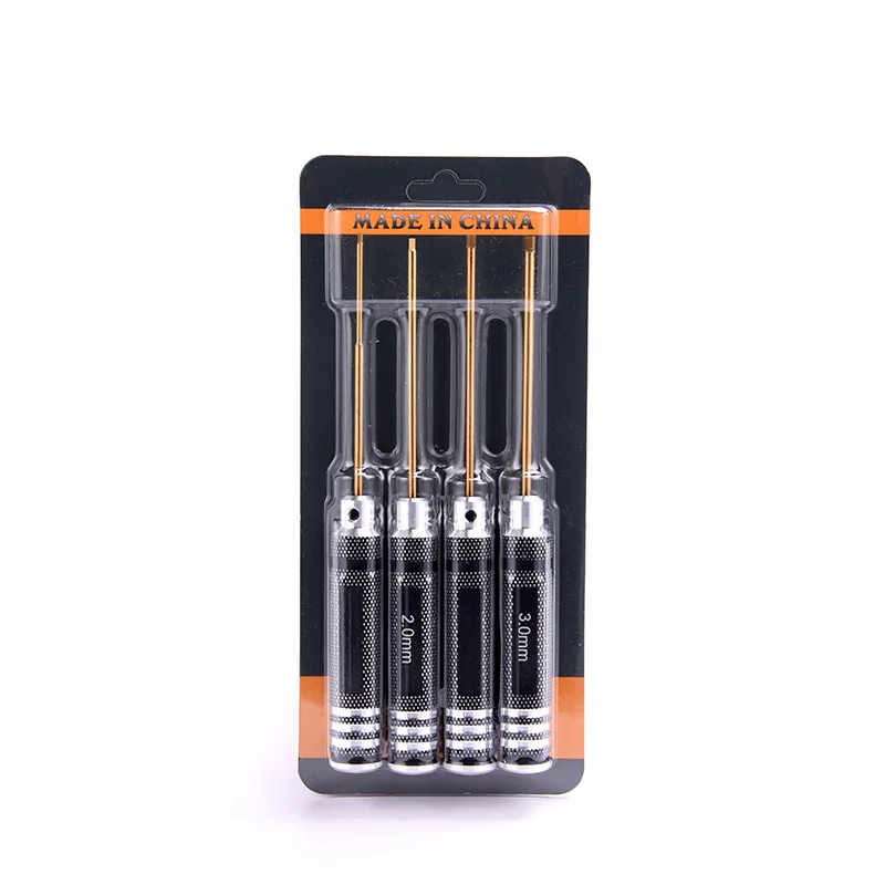 1.5mm 2.0mm 2.5mm 3.0mm Hex Screw Driver Set Titanium Hexagon Screwdriver Wrench Tool Kit for RC Multi-Axis FPV Racing Drone