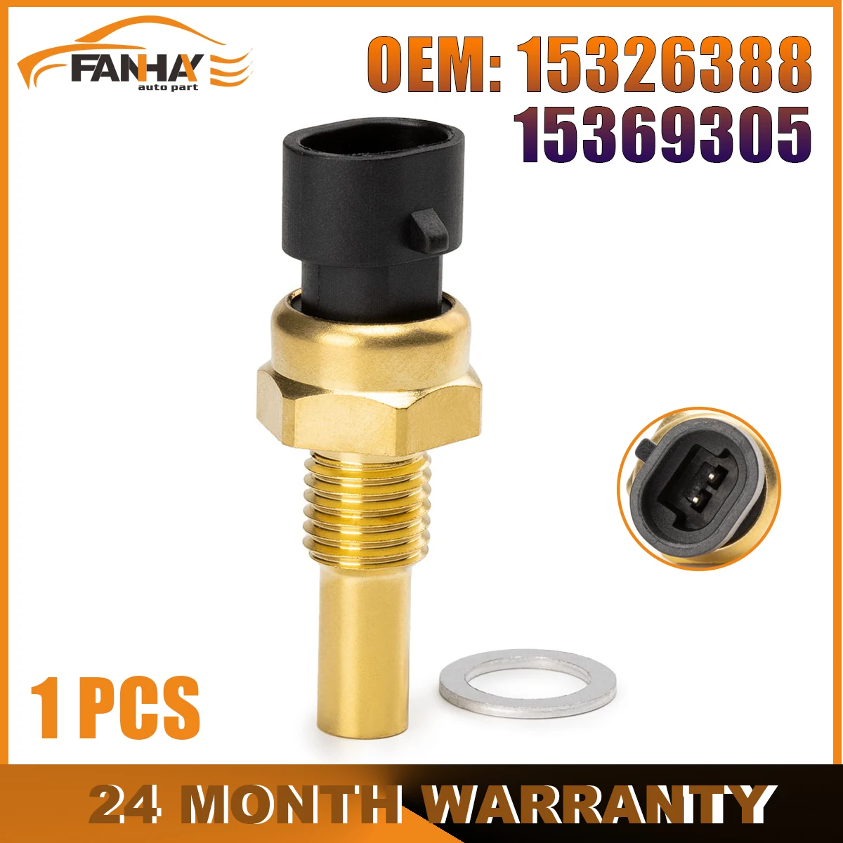 

New Coolant Temperature Temp Sensor For GM For GMC TPI TBI LT1 LS1 LS2 4.8 15326388 15369305 2134333 213-4514 96181508 25036898