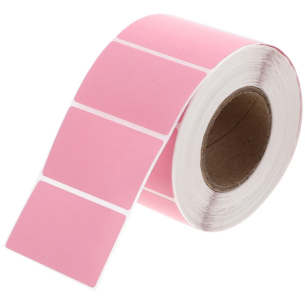 1 Roll Thermal Colored Self Adhesive Labels Blank Express Sticker Labels for Address Parcel Shipping Label Roll