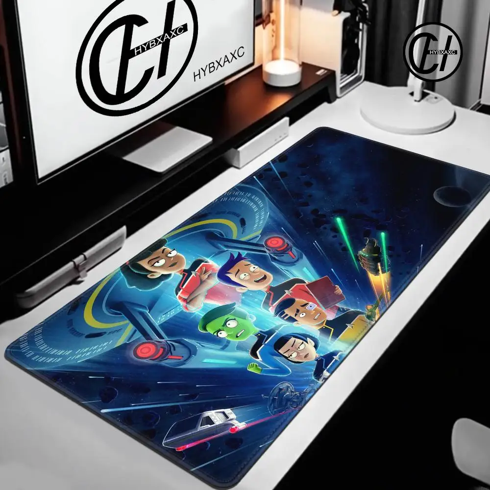 Star Trek Lower Decks Mouse Pad Large Desk Mat Keyboard Ergonomic Office Rubber PC Non-slip Anti-fray Home Custom