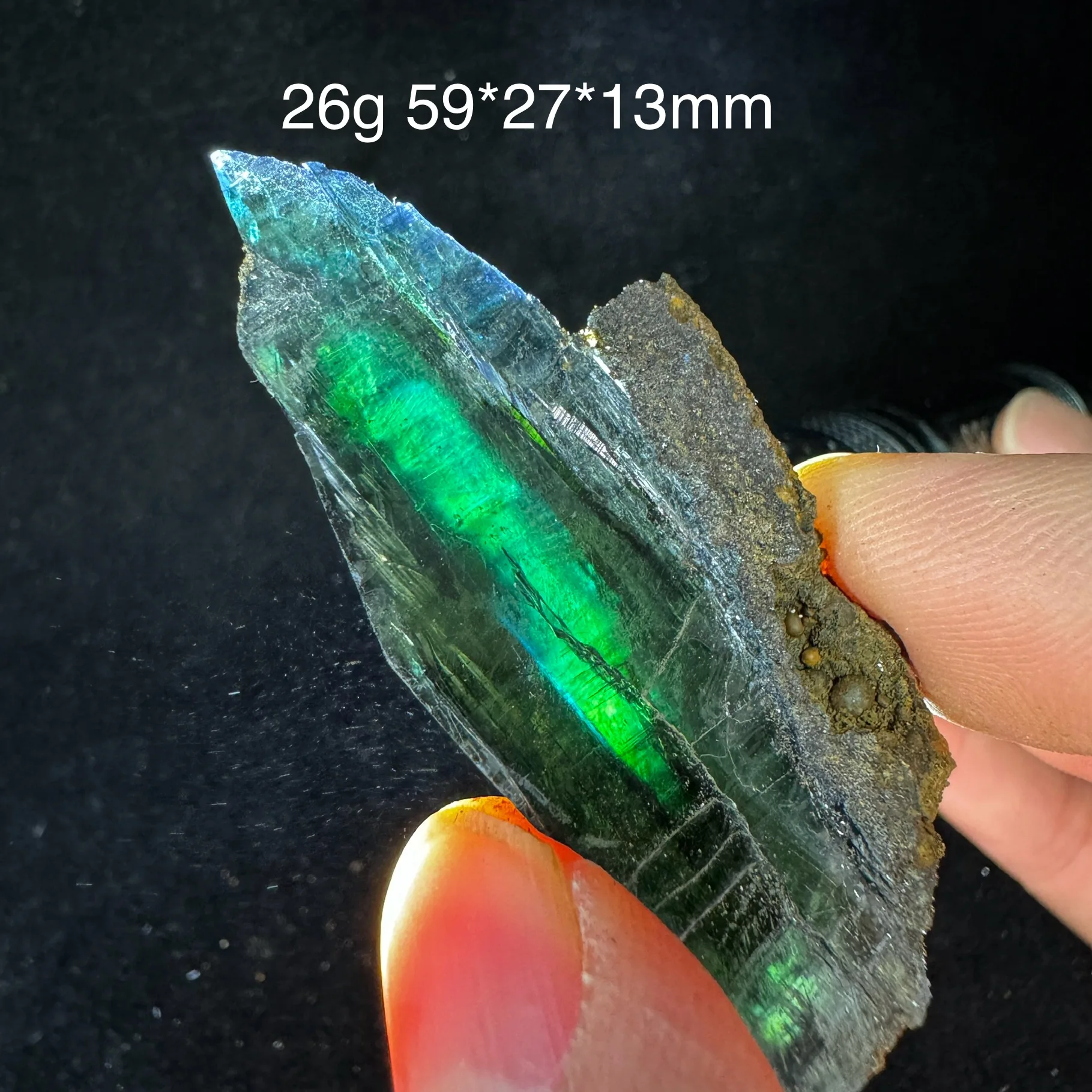 Vivianite naturelle du Brésil, spécimen minéral bleu fer-terre, pierre de guérison en quartz, cristal, roche, gemme, décoration de bureau et de maison PP1-13