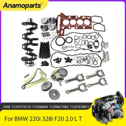 Engine Parts Head Gasket Set Crankshaft Piston Bearing Timing Chain VVT Gear Fit 2.0 For 09-17 BMW N20 220i 328i F20 2.0 L T