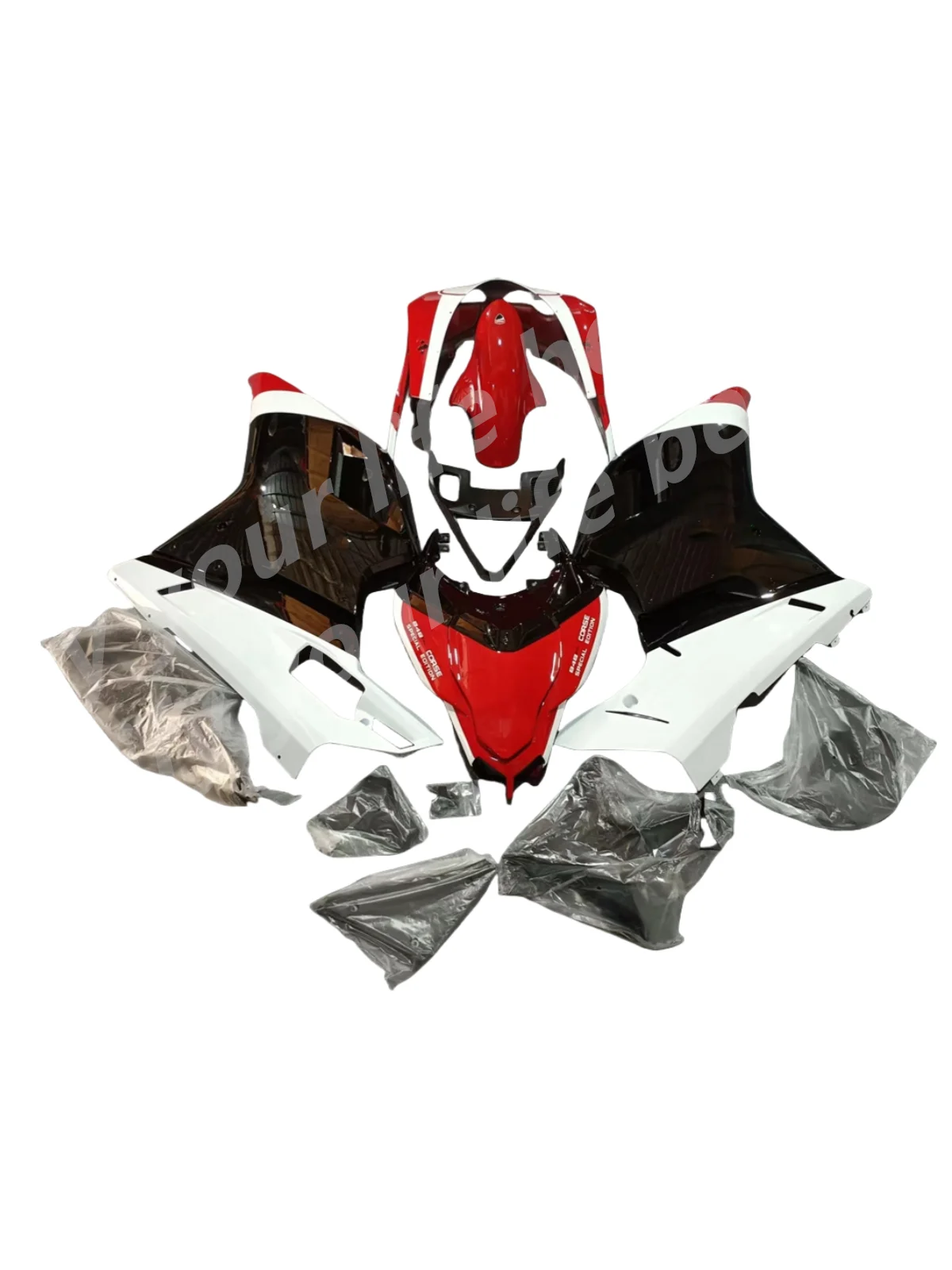 For Ducati 848 1098 1198 1098S 2007 2012 07-12 Motorcycle Accessories Fairing Kit Full set Fairing Bodywork red black white