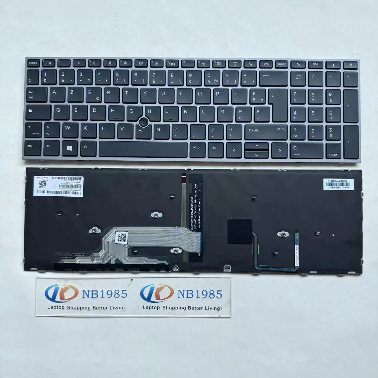 Imagem -04 - Xin-sp-la-uk-cf-po-fr-fr Teclado Portátil Retroiluminado para hp Zbook 15 g5 15 g6 17 g5 17 g6 com Ponteiro