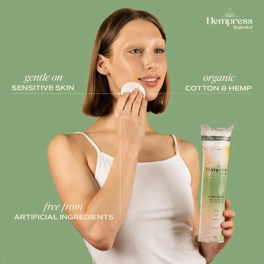 Organic Cotton Rounds for Face Exfoliating Gentle Makeup Remover Pads Perfect for Cleansing Toning Refreshing and Applying Skin