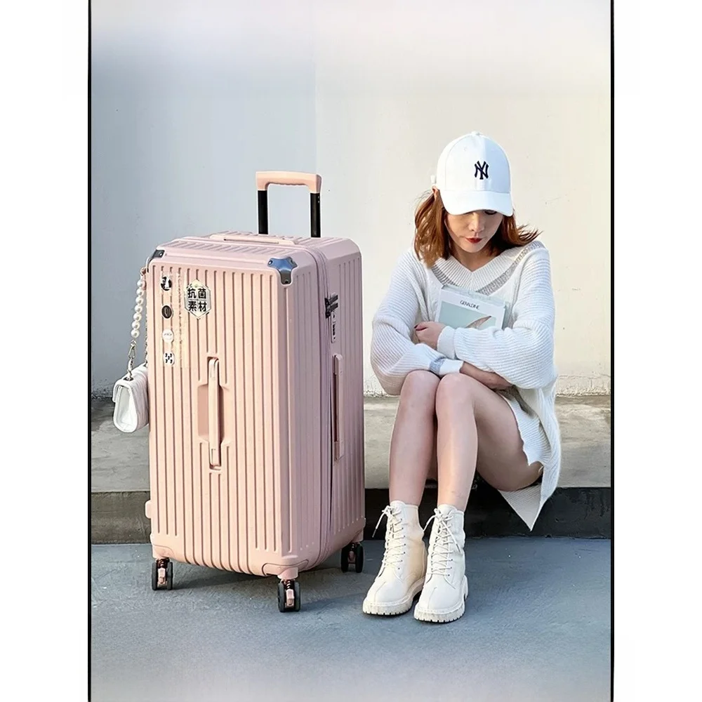 large-capacity-28-inch-luggage-bag-women's-shock-absorption-brake-universal-wheel-password-travel-bag-men's-check-in-bag