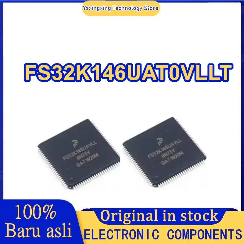 FS32K146UAT0VLLT screen printing FS32K146UAVLL 112MHz 1Mb automotive grade 32-bit microcontroller LQFP-100 in stock