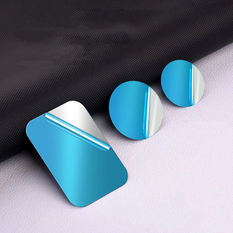 10/3PCS 50x38mm φ40mm φ30mm Self Adhesive Magnetic Metal Plate Iron Sheet Disk Sticker for Car Phone Holder Metal Sheet