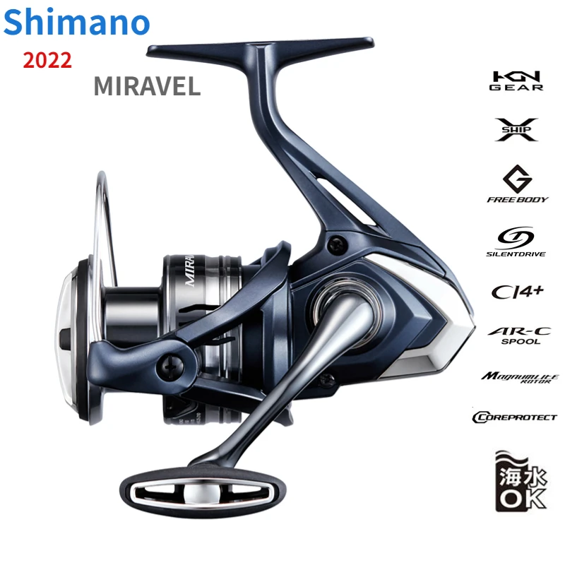 2022 Shimano MIRAVEL 1000 C2000S C2000SHG 2500 2500HG 2500S 2500SHG C3000 C3000HG 4000 4000XG C5000XG Спиннинговые рыболовные катушки