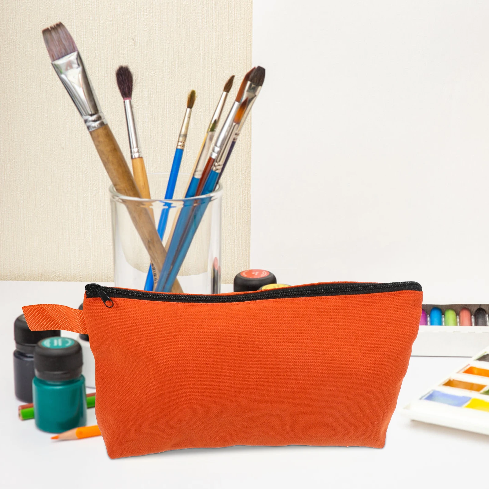 

6pcs Tool Storage Bag Canvas Toolkit Waterproof Utility Zipper Bags Small Pouch Case For Tools Parts Accessories
