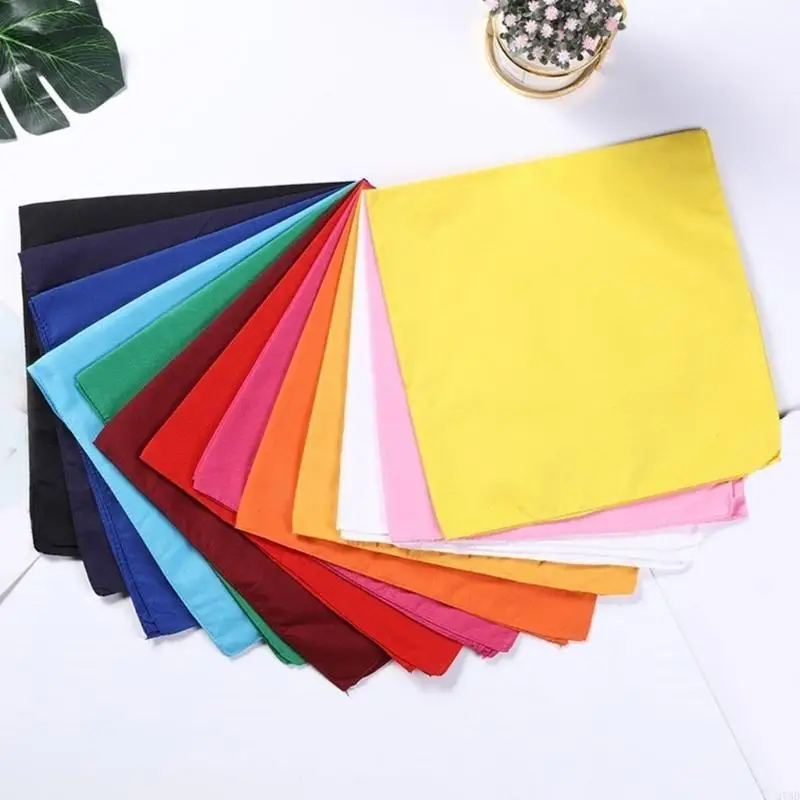 270D Bequemer, einfarbiger Halsschal, weiches Baumwoll-Taschentuch, Unisex-Sportschal für einen aktiven Lebensstil und den