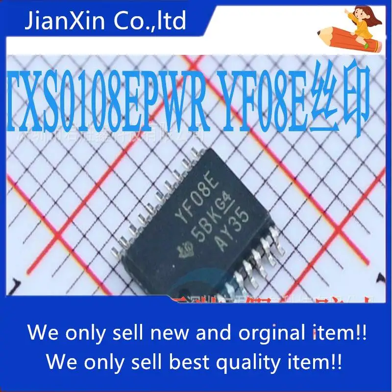 

10pcs 100% orginal new TXS0108 TXS0108EPWR YF08E silk screen paste TSSOP-20 logic converter