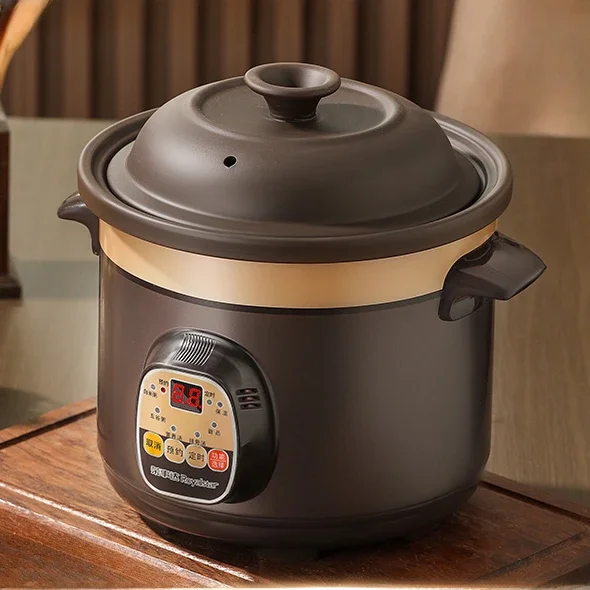 

Electric stew pot fully automatic soup making ceramic purple clay pot, household large-capacity smart stew pot electric clay pot