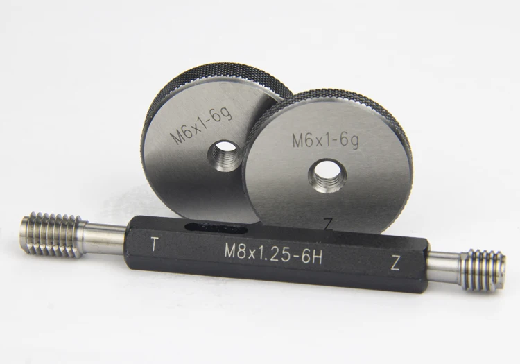 2PCS/Set 60-Degree Metric Thread Ring Gauge 6G M2-M20 Taper Gauge Measuring Tool for Precision Engineering