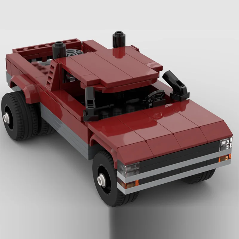 Modello di auto da corsa di velocità MOC Mattoni da costruzione Camioncino per carichi pesanti Tecnologia modulare Regali di festa per bambini Assemblare giocattoli Vestito