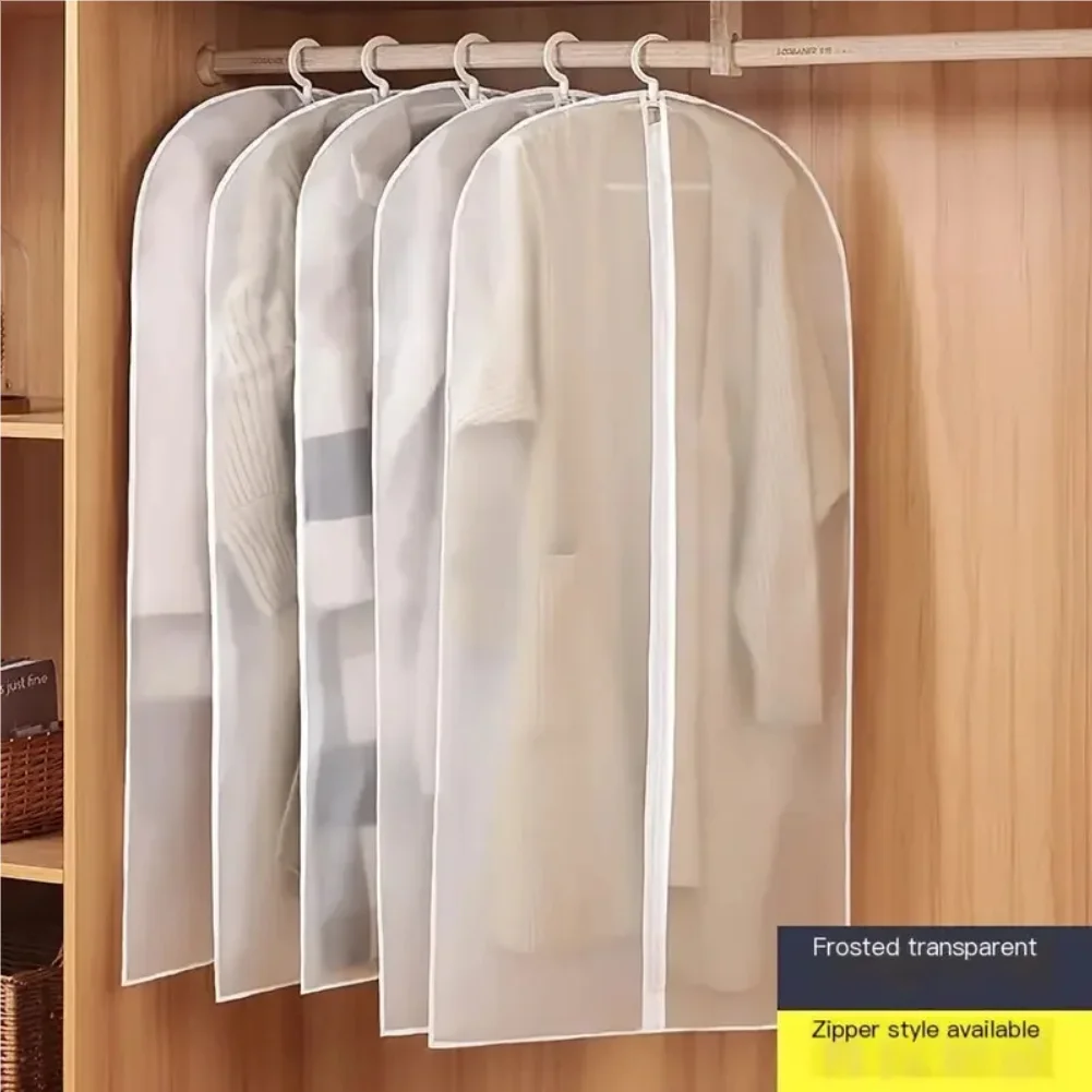 Hanging Dustproof Garment Cover Washable Clothes Bag for Wedding Dress Suit Coat Closet Wardrobe Clothing Storage