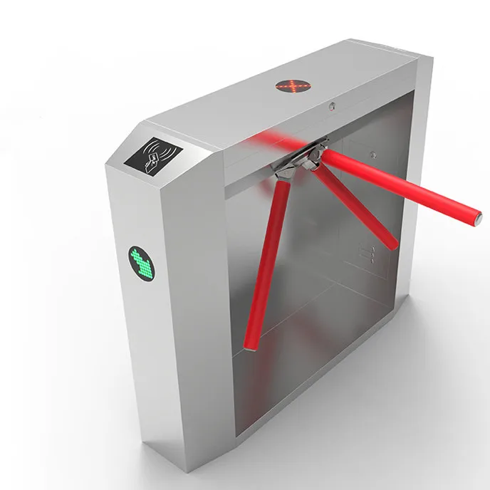 

Slim Half-Height Tripod Turnstile Gate With Anti-Tailgating Sensor For Enhanced Security