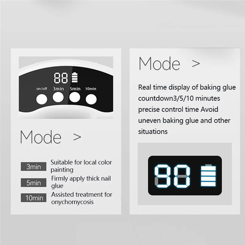 A02V-Nail Fungal Device Fast Repair Nail Fungus Rechargeable Fingernail Clean Onychomycosis Effectively Grow Toe Nail