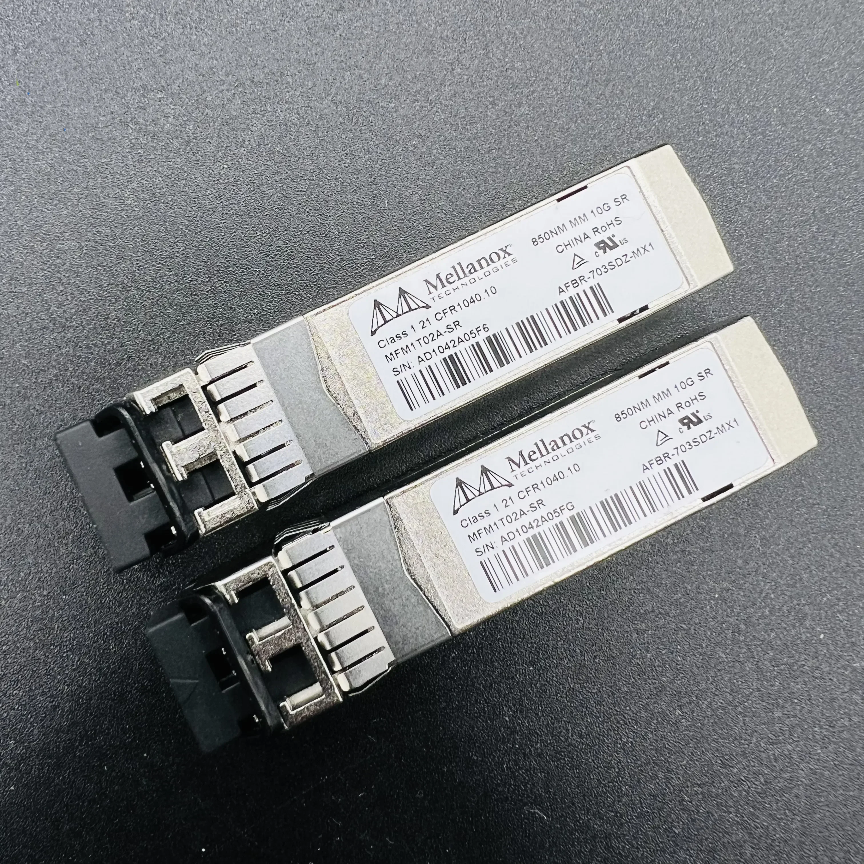 One Mellanox sfp 10g fiber transceiver MFM1T02A-SR AFBR-703SDZ-MX1 850NM 10G SR mellanox 10g sfp transceiver mellanox sfp+ 10gb