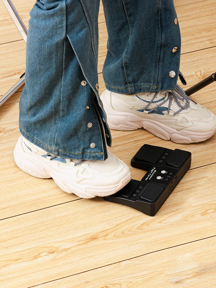 QuanYin Portable Wireless Page Turner Pedal Foot Page Turner for ipad iphone Tablet Laptop Remote Control PPT Rechargeable - view 4