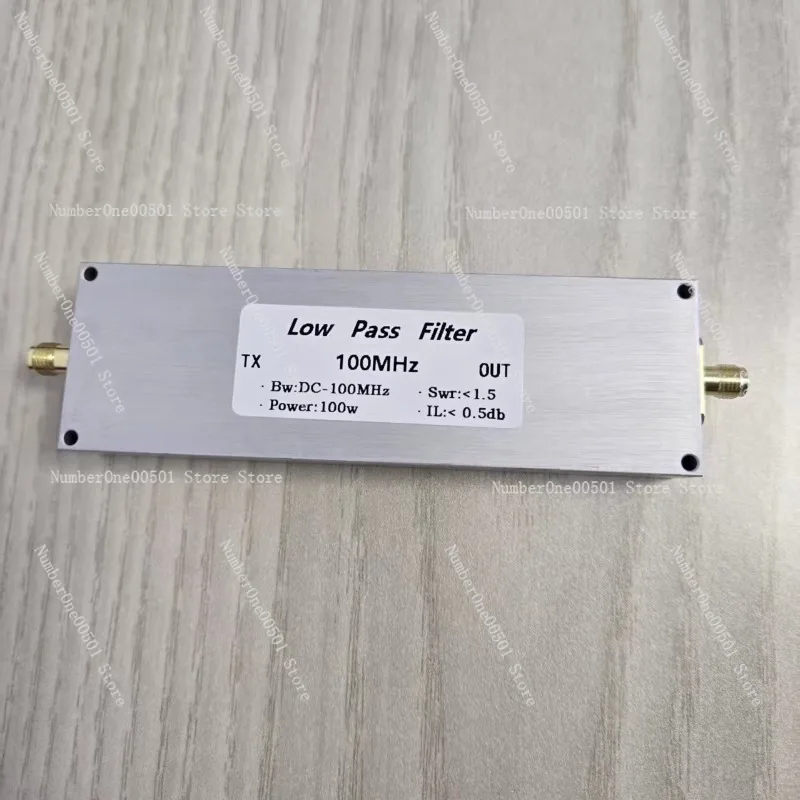 

LPF-100M-100W SMA Low Pass Filter 100MHz 100W RF Power Filter Female Connector EMI Reduction