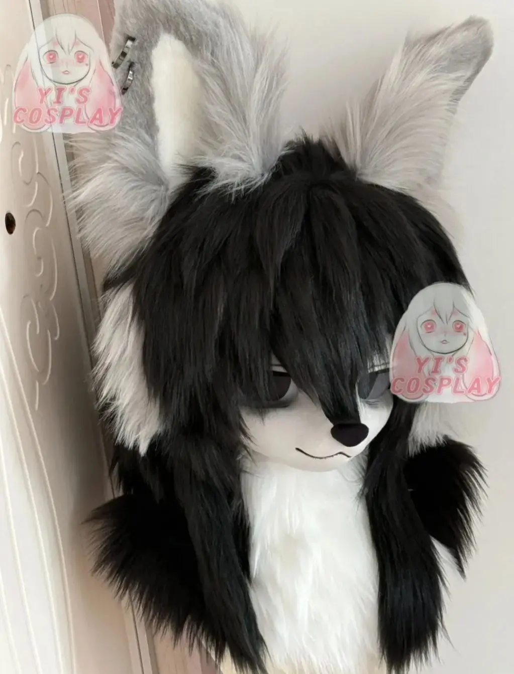 

Fursuit head Handmade Custom Furry Kigurumi Head Yis Cosplay Kemono Headsets Beast Customized Fursuit Kemono Head