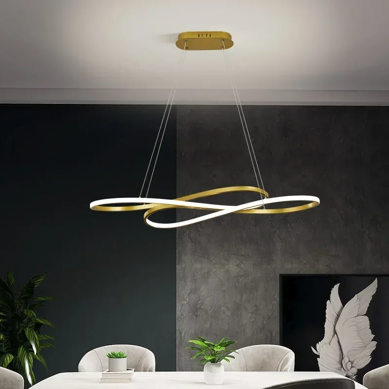 LED Ceiling Lights Dining Room Kitchen Living Room Modern Electroplated Chandelier gold silver Home Decor Lighting Fixture Luste