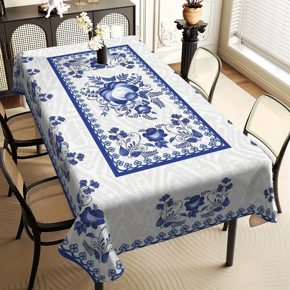 Mantel Cuadrado Estilo Rústico para Cocina, Comedor, Uso Doméstico, Decoración de Fiestas, Mueble para TV, Mesa de Centro