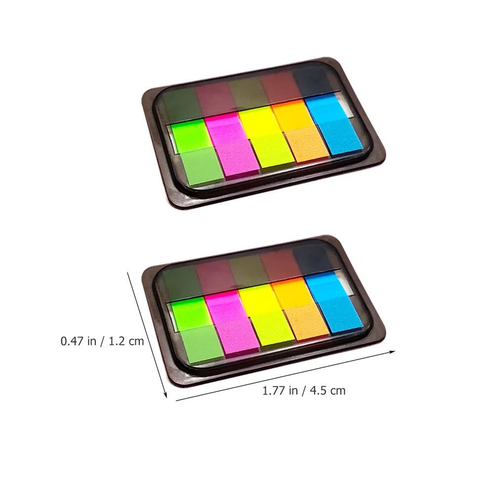 

10 Boxes Colorful Sticky Tabs for Page Markers Writable Page Marker Stickers Bright Notepad Sticky Tabs for Notebook Office Home