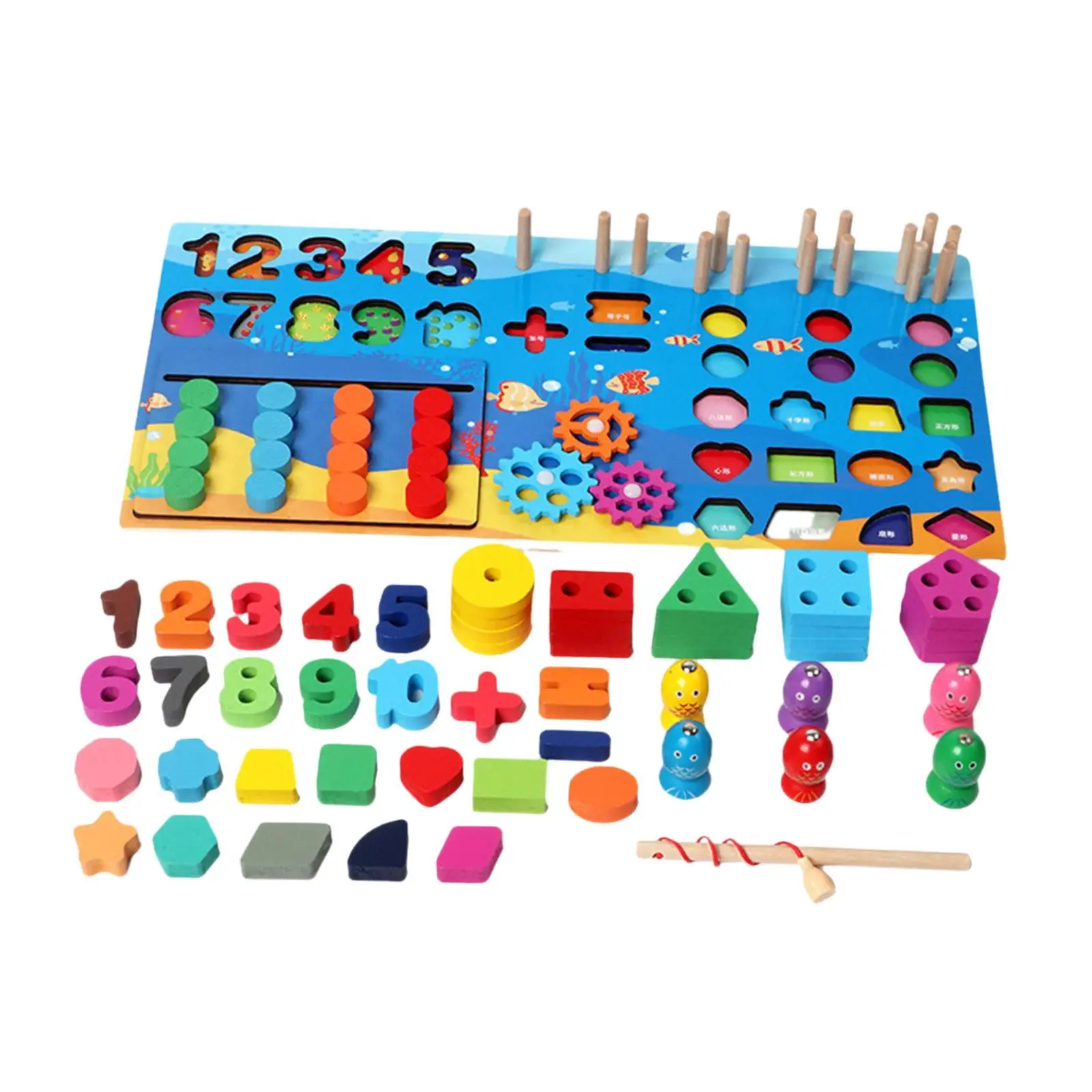 Wooden Puzzle Sorting Toys Montessori Wooden Toddlers Toys for Boys and Girls