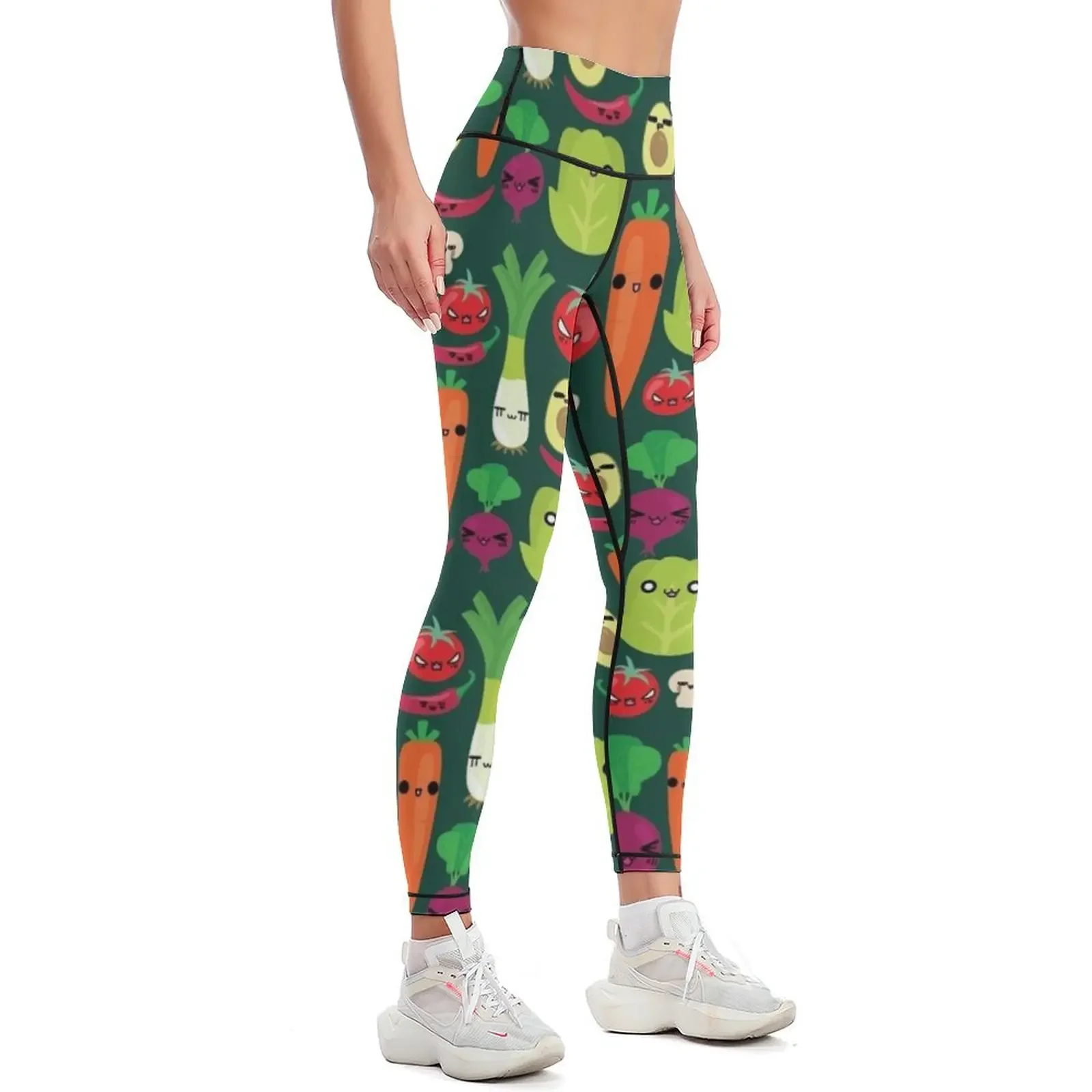 Emotional Veggies Leggings Women's gym Women's tights Womens Leggings