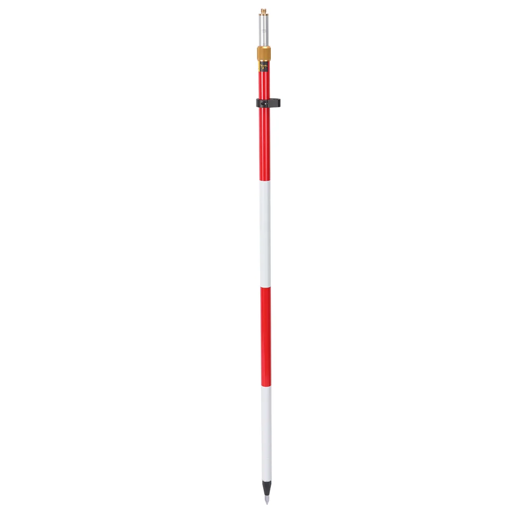 Telescopic Prisma Prism Survey Pole 2.6m with Twist Lock Compression Lock for Survey Equipment