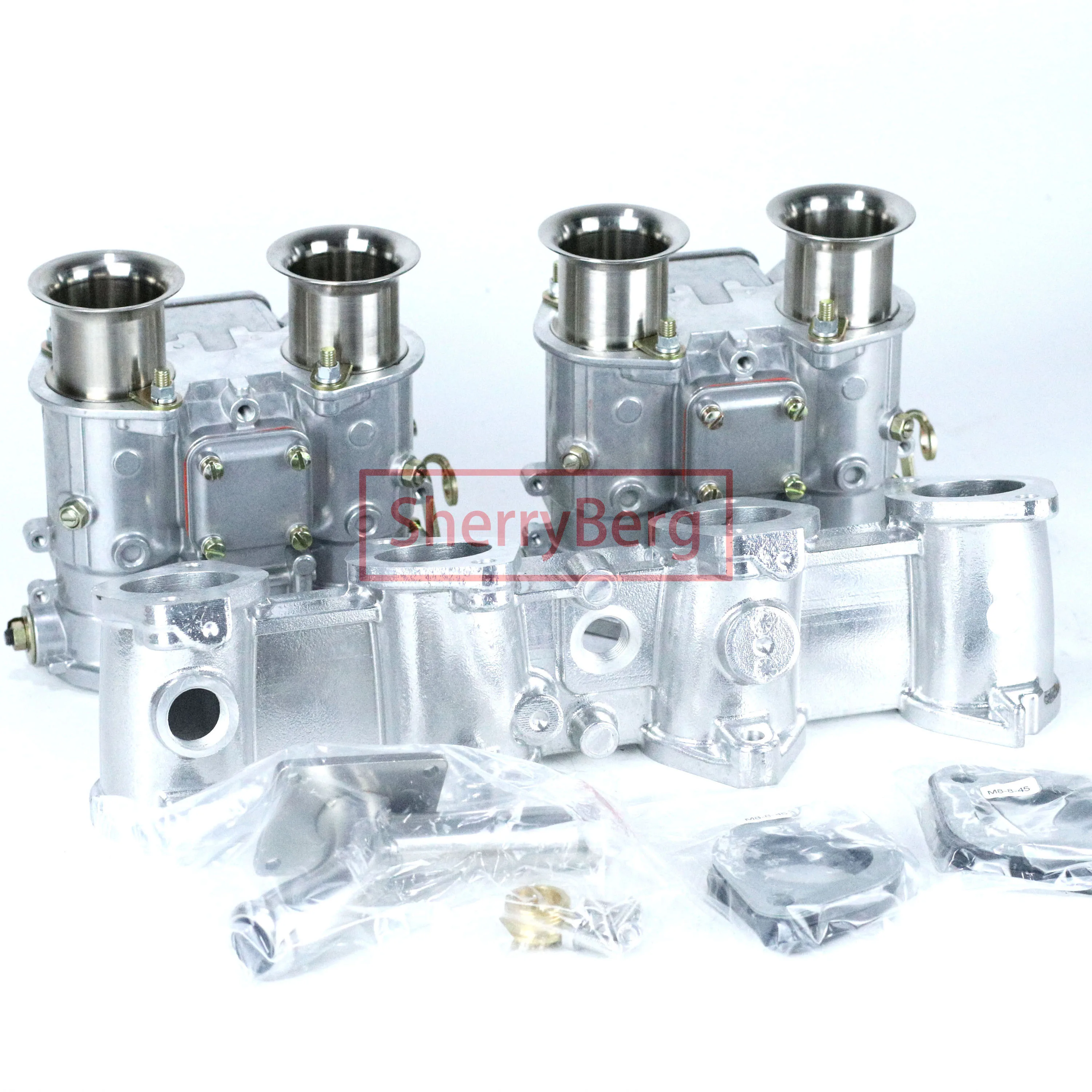 

SherryBerg 40DCOE 40 DCOE Twin Carburetors + Manifold KIT Replace Weber Dellorto EMPI EMP FAJS FIt for BMW 1600 1800, 2000 2002
