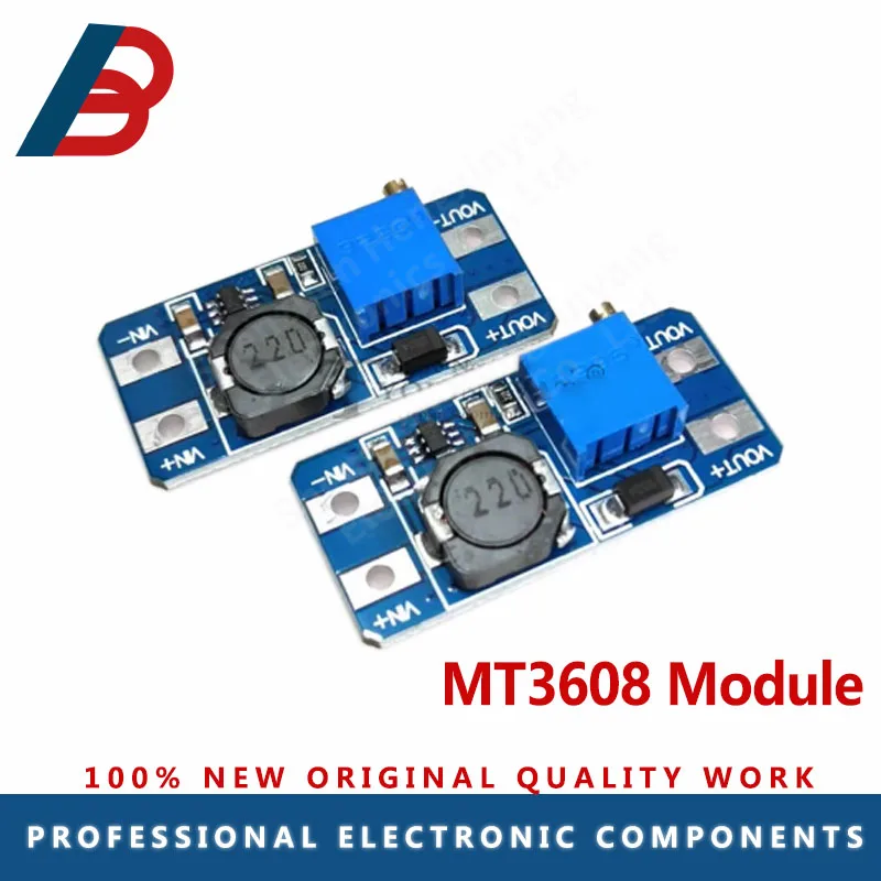 1PCS 5PCS MT3608 DC-DC Adjustable Boost Module Feed Converter Voltage Regulator Module 2 V-24 V to 5 V-28 V 2A