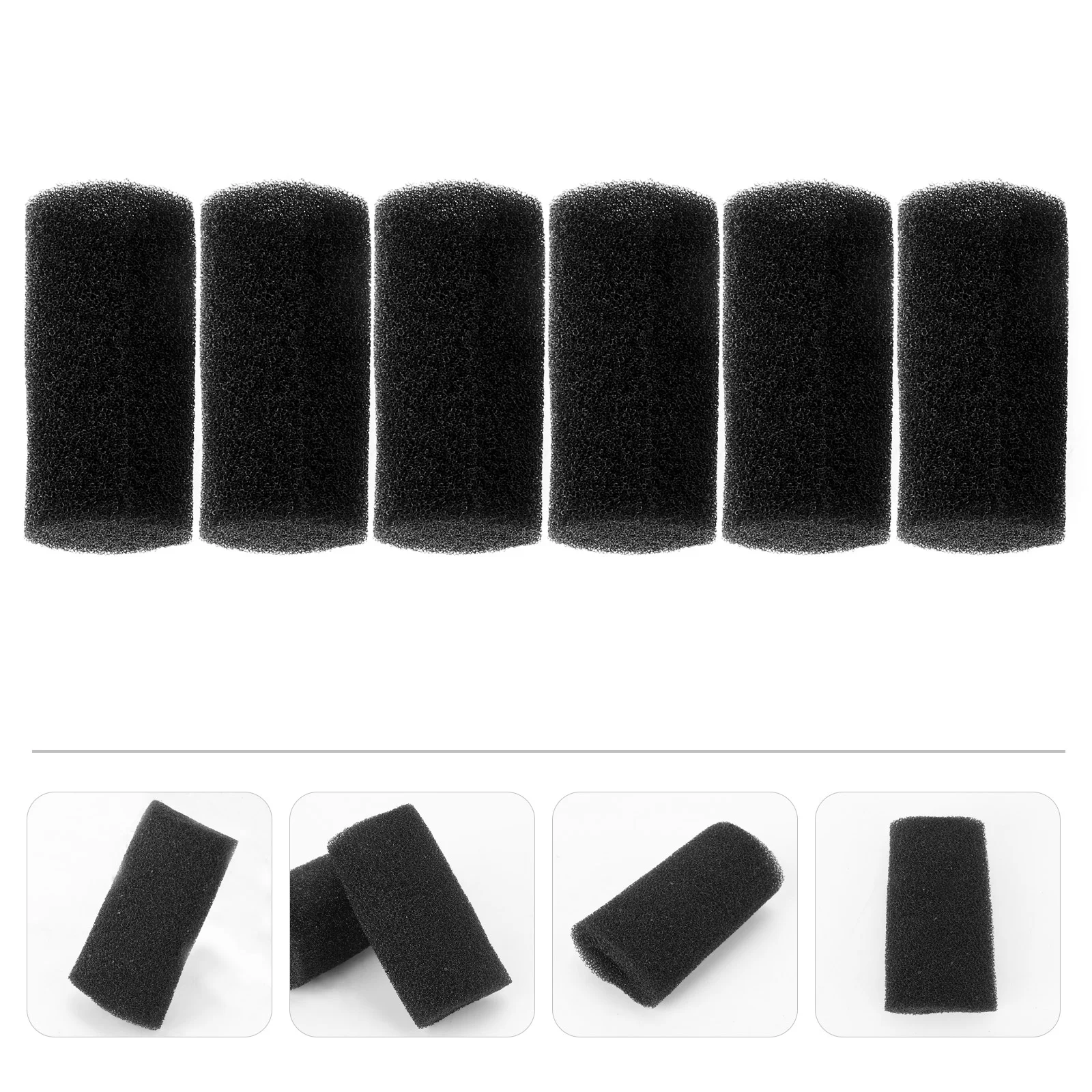 6 PCS Fish Tank Pre-Filter Sponge Roll Replacement Filters for Aquarium (22mm) filter aquarium fish tank sponge filter