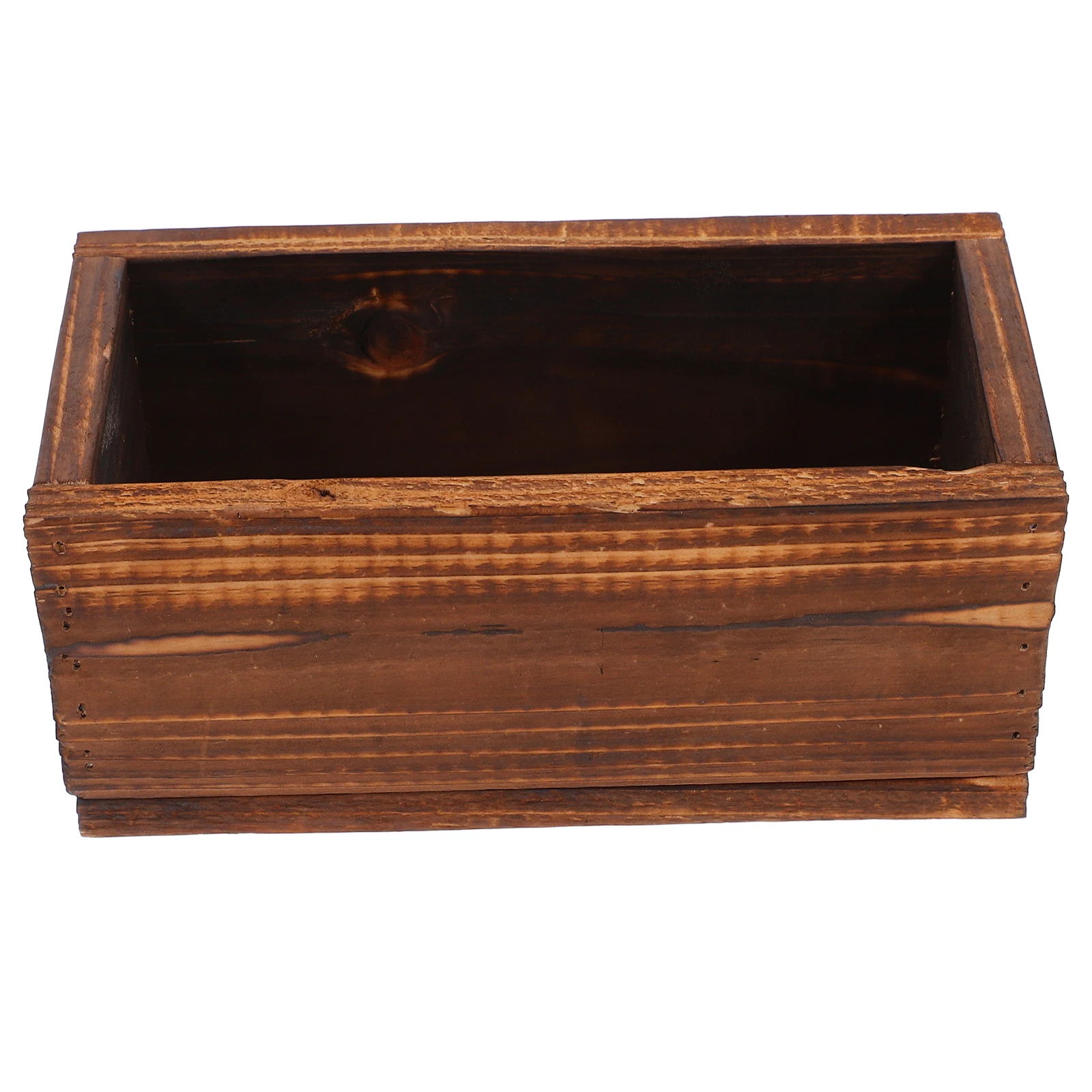 

Solid Wood Flowerpot Long Planters for Indoor Plants Galvanized Garden Outdoor Rectangle Herb