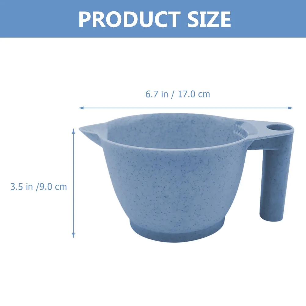 2pcs Hair Tint Mixing Bowl for Salon & DIY Hair Dye – Ergonomic Design, Durable Plastic Coloring Bowl 2